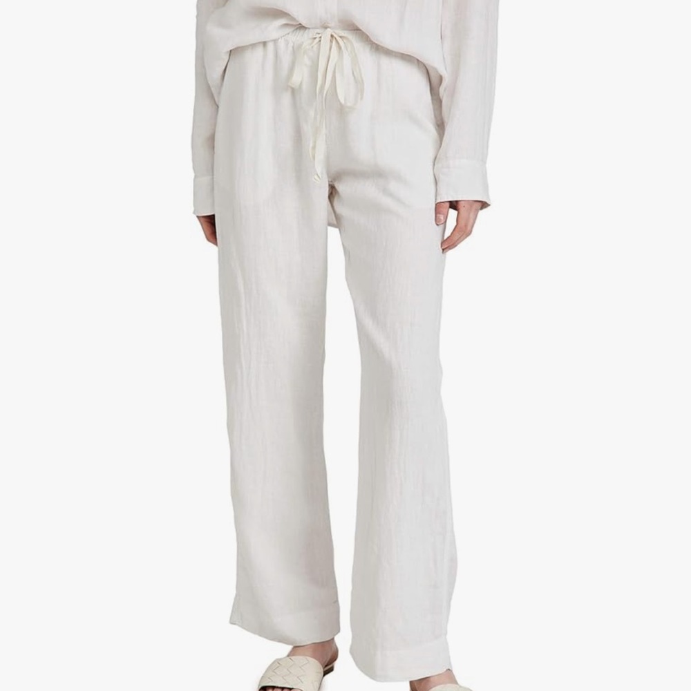 Velvet Pico Linen Pants